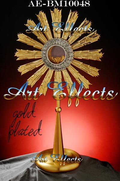 Manufacturers Exporters and Wholesale Suppliers of Handcrafted Gold Plated Brass Monstrance  Uttar Pradesh